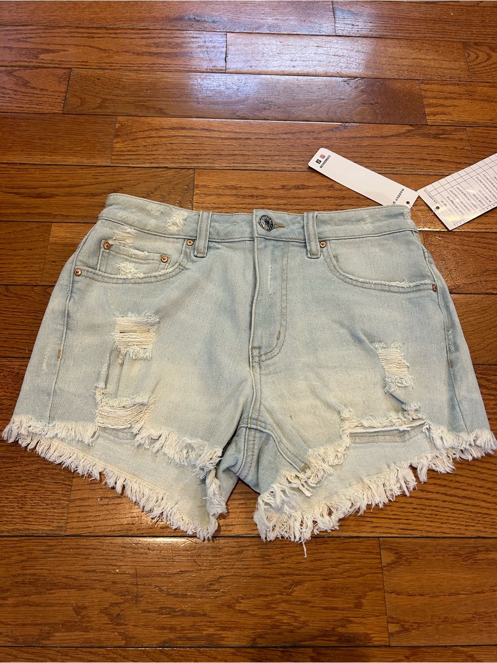 NEW Madden Girl Shorts Ripped y2k Style Denim Music Festival Cute Sexy Size 5